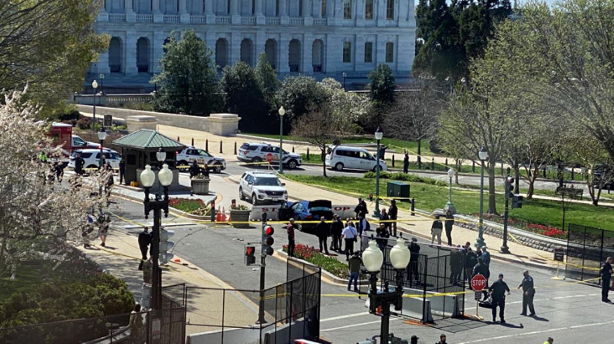 ABD Kongresi önünde polise saldırı, bina giriş çıkışlara kapatıldı