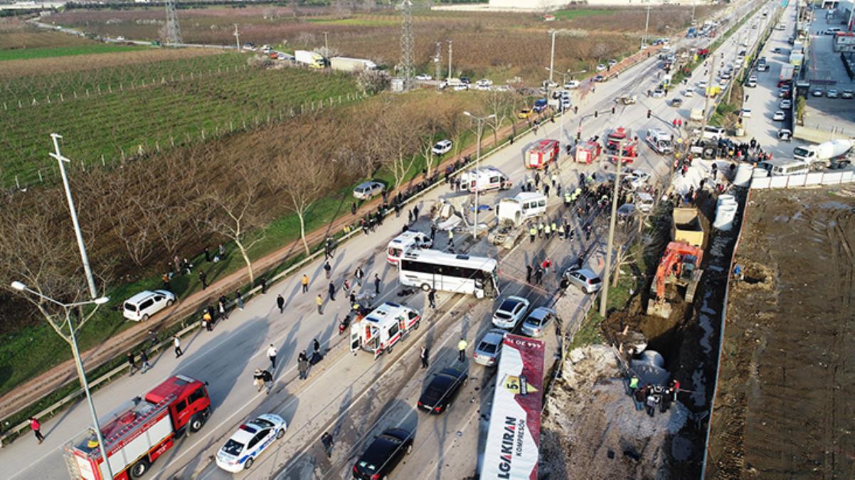 Bursa'da 22 aracı biçen ve 4 kişinin ölümüne neden olan tırın sürücüsü tutuklandı