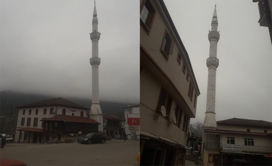 Taraklı’da Çift Şerefeli Minare korkutuyor
