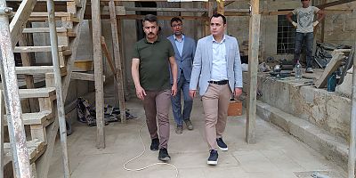 Restorasyon çalışmalarını yerinde incelediler