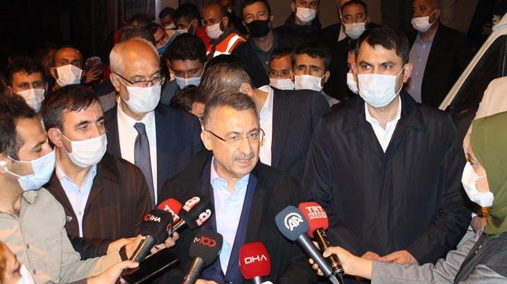 Cumhurbaşkanı Yardımcısı Fuat Oktay depreme ilişkin son durumu değerlendirdi