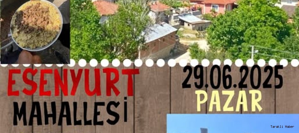 Esenyurt Mahallesi'nde Geleneksel Hayır Pilavı Etkinliği