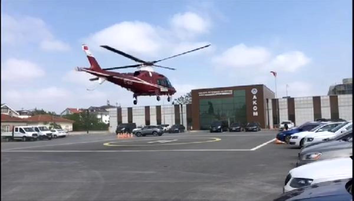 Helikopter ambulansı, Sakarya'ya 'acil' koduyla ilaç getirdi