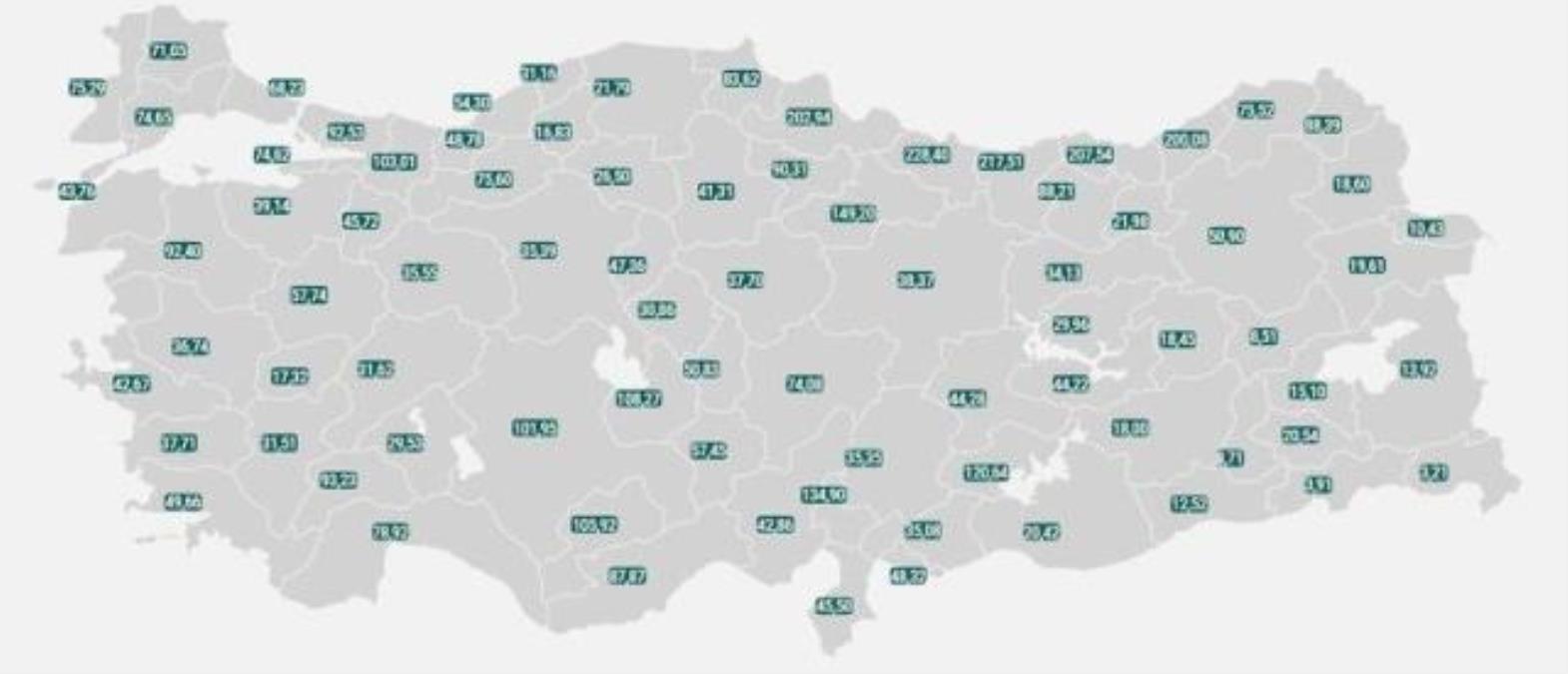 İl il Covid vaka sayıları açıklandı... (Güncel) İl il vaka sayısı ne kadar? il il koronavirüs sıralaması detayları...