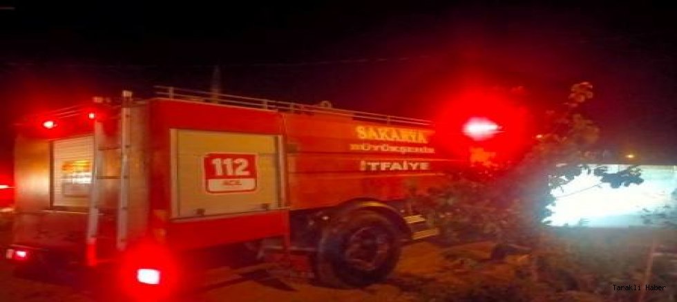 Önce samanlık yandı sonra ev