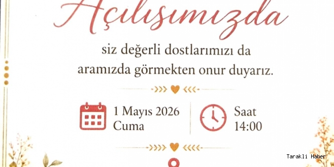 ŞİRİN ÇİÇEK EVİ TARAKLI’DA AÇILIYOR