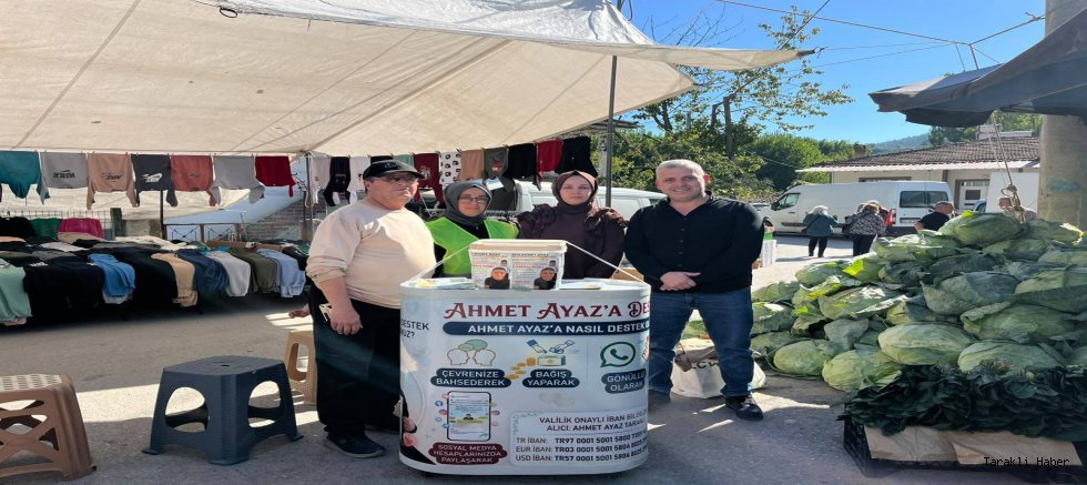 Taraklı’da Ahmet Ayaz İçin Umut Standı Kuruldu