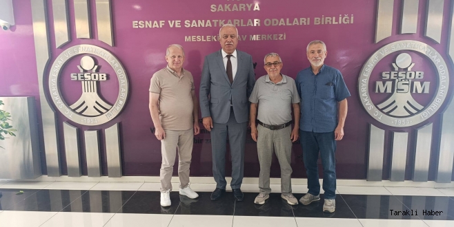 Taraklı’dan SESOB Başkanı Muzaffer Kabacan’a Hayırlı Olsun Ziyareti