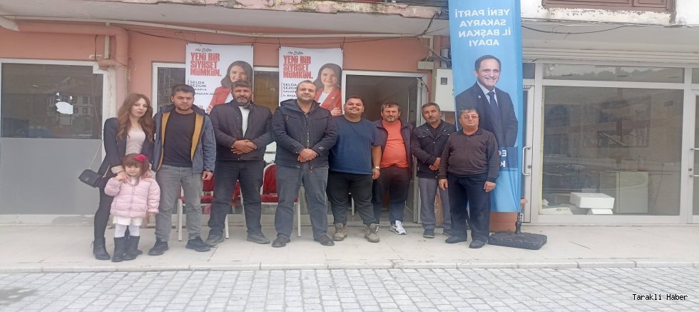 YENİ PARTİ’NİN SAKARYA İL BAŞKANLIĞI SEÇİMİ İÇİN TARAKLI’DA DA SANDIK KURULDU