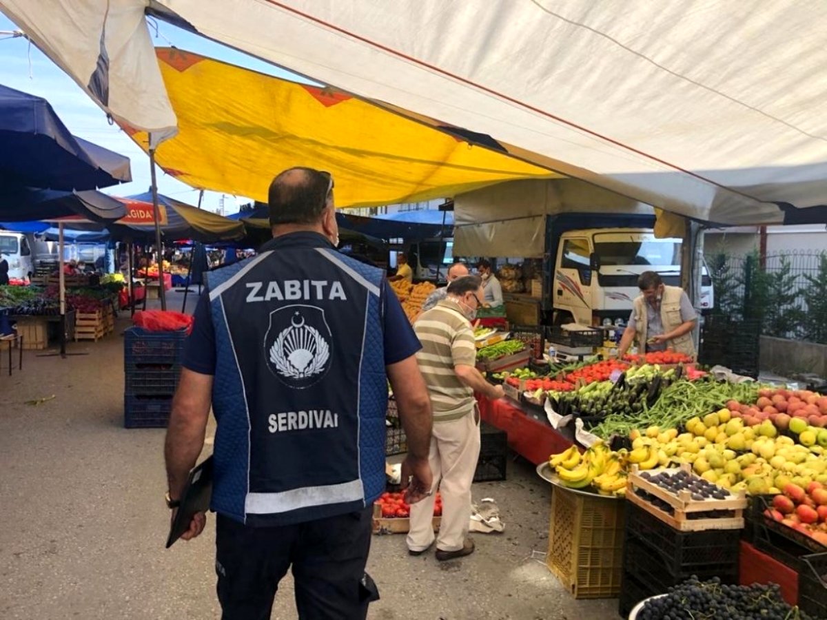 Serdivan'da korona virüs denetimleri hız kesmeden devam ediyor