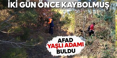 AFAD Yaşlı Adamı Buldu