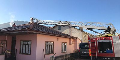 Bacadan çıkan yangın korkuttu