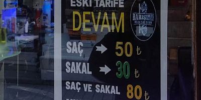 Berberlere zam geldi… O, tarifeyi değiştirmedi.