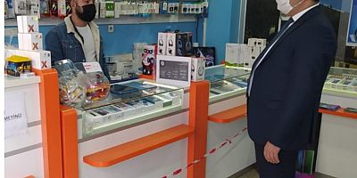 Çarşıyı Gezdi Esnafın yeni yılını Kutladı