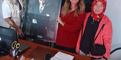 CHP Taraklı İlçe Başkanı Cemile Karabıyıkoğlu Göynük CHP İlçe Teşkilatında
