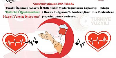 Cumhuriyetimizin 100. Yılında Taraklı’da Kan Bağışı Etkinliği
