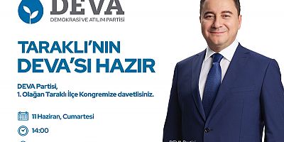  DEVA Taraklı İlçe Başkanı’ndan Kongreye davet!
