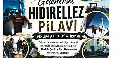 Duman Mahallesi'nde Geleneksel Hıdırellez Pilavı 5 Temmuz'da Düzenlenecek