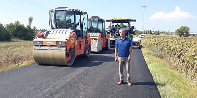 Ekrem Yüce'ye Asfalt Teşekkürü