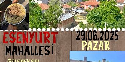 Esenyurt Mahallesi'nde Geleneksel Hayır Pilavı Etkinliği