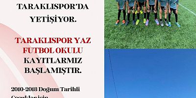 Geleceğin Yıldızları Taraklıspor Yaz Futbol Okulu'nda Yetişiyor