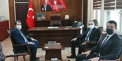 Geyve Kaymakamı Mustafa Kutlu’dan Taraklı Kaymakamı Özgür Kaya’ya Ziyaret