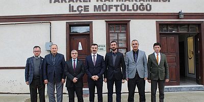 Kaymakam Burak Serttaş’tan İlçe Müftüsü İhsan Kurt’a Veda Ziyareti