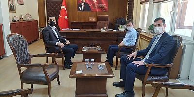 Kaymakam Küçük’e komşu ilçe kaymakamlarından ziyareti