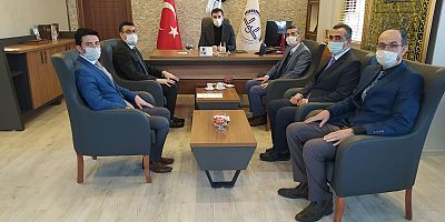 Kaymakam Küçük, Müftü Kaya’yımakamında ziyaret etti