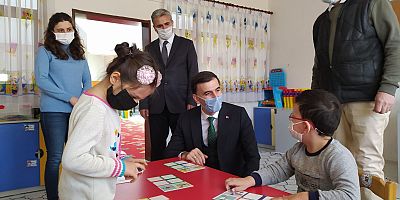 Kaymakam Küçük Yüzyüze Eğitime Başlayan okulları ziyaret etti