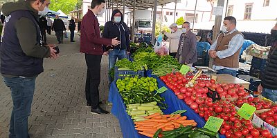 Kaymakam Levent Küçük Pazarda Denetimlere Katıldı