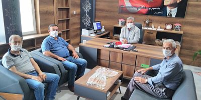 KIZILAYCILARDAN İLÇE MİLLİ EĞİTİM MÜDÜRLÜĞÜNE ZİYARET