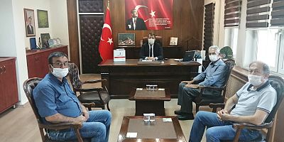 KIZILAYCILARDAN KAYMAKAM ÖZGÜR KAYA’YA ZİYARET