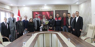 Kurum Amirlerinden Kaymakam Burak Serttaş’a Ziyaret