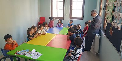 MÜFTÜDEN 4-6 YAŞ KURAN KURSUNA ZİYARET
