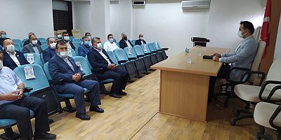 Muhtarlardan Kaymakam Hacıismailoğlu’na Hayırlı Olsun ziyareti