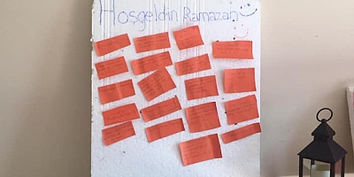 Öğrenciler Evlerindeki bir köşeyi ramazan köşesi yaptı