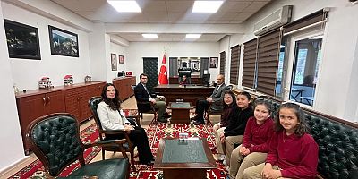 Öğrencilerden protokol ziyareti