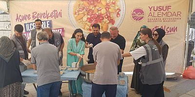 Sakarya Büyükşehir Belediyesi'nden Taraklı'da Aşure İkramı