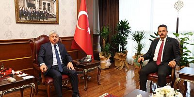 Taraİbrahim Pilavcı'dan Vali Rahmi Doğan'a Hayırlı Olsun Ziyareti