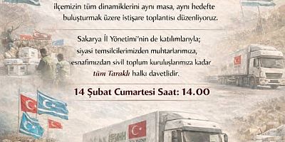 Taraklı’da “Kardeşlik Tırı” İçin İstişare Toplantısı Düzenleniyor