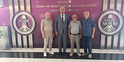 Taraklı’dan SESOB Başkanı Muzaffer Kabacan’a Hayırlı Olsun Ziyareti