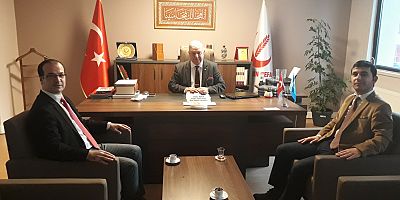 Öztürk, Yeniden Refah Partisi Genel Başkan Yardımcısı Doğan Bekin'i Makamında ziyarette bulundu
