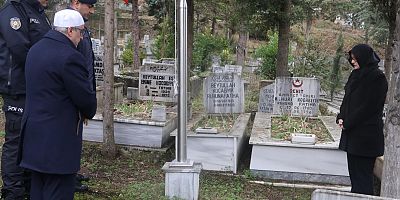 Taraklı Kaymakamı Senanur TUNALI, Şehit Mezarlarını Ziyaret Etti