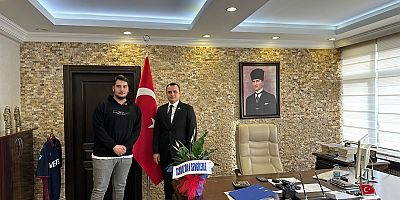 Üniversite Öğrencisi Nazif Erkal’dan Kaymakam’a Ziyaret