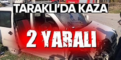 Yol Kavşağında Trafik Kazası:2  yaralı