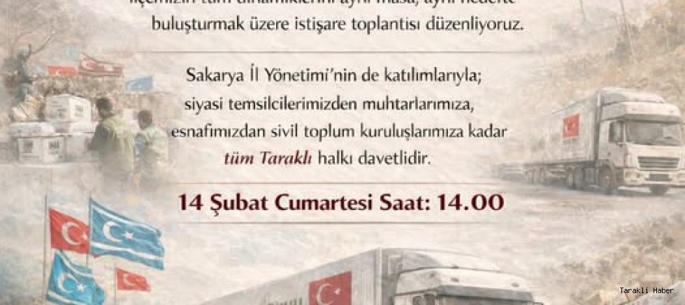 Taraklı’da “Kardeşlik Tırı” İçin İstişare Toplantısı Düzenleniyor